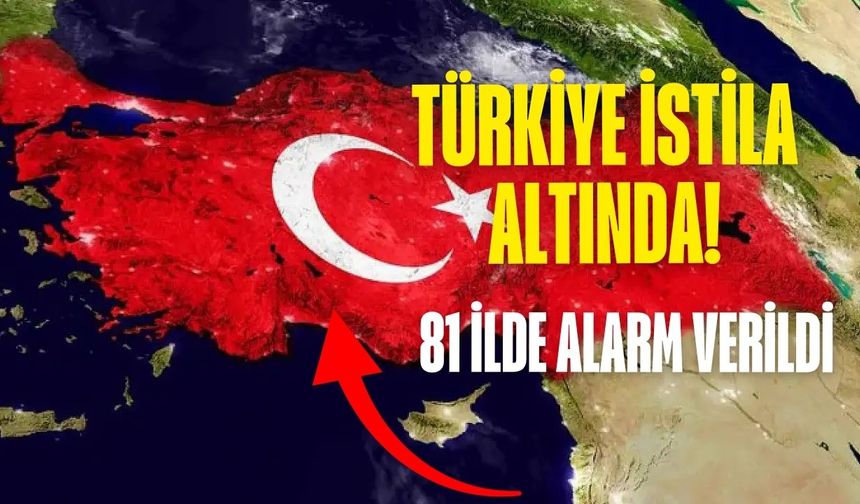 Türkiye istila altında! 81 ilde alarm verildi