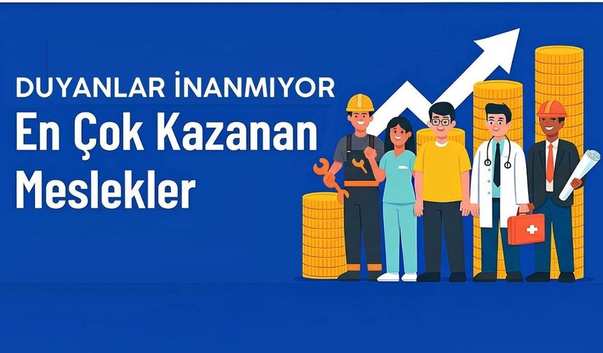 Aylık Geliri Duyan İnanamıyor! 2025’te En Çok Kazandıran Meslekler Açıklandı