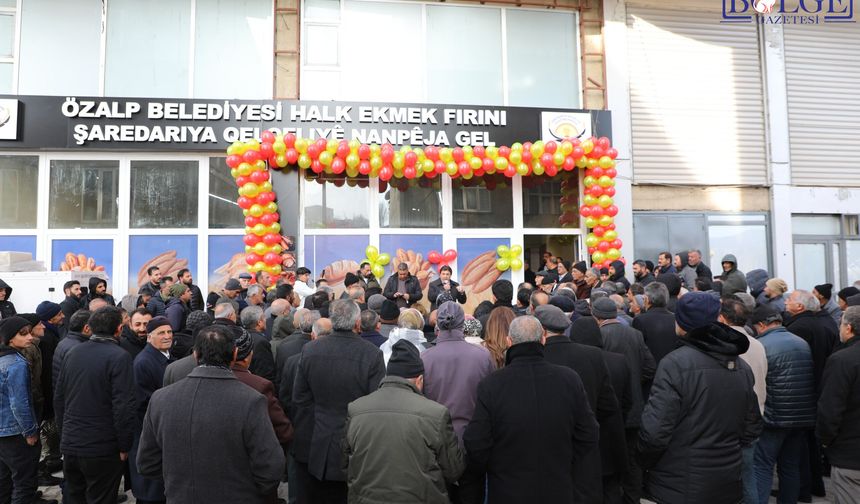 Van Özalp’ta Halk Ekmek Fırını Hizmete Açıldı