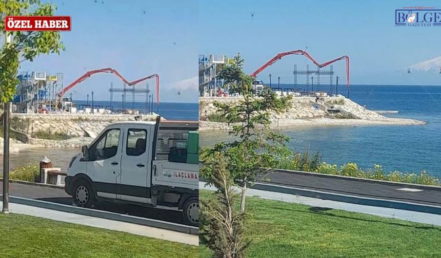 Van Gölü Kıyısında Neler Yapılıyor? Görüntüler Tartışma Yarattı