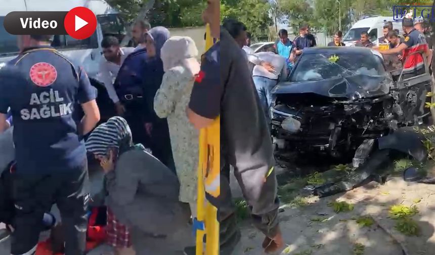 Van’da öğrenci servisi ile otomobil çarpıştı: Yol trafiğe kapandı