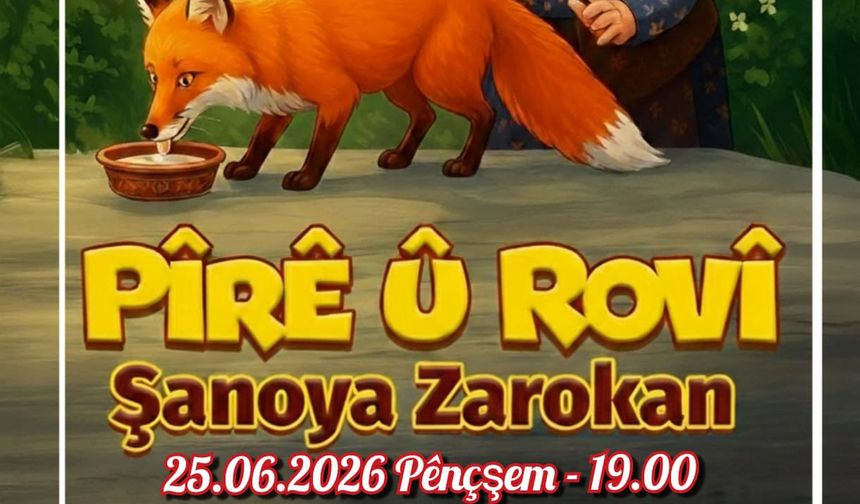 Van’da Çocuklara Ücretsiz Tiyatro Şöleni: “Pîrê û Rovî” Sahnelenecek