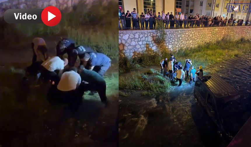 Van’da Otomobil Kanala Uçtu: 1 Kişi Yaralandı