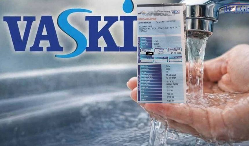Van’da Su Faturası Şoku: 6 Bin TL'lik Fatura Geldi