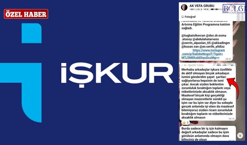 Van'da İŞKUR'un 3 Bin Kişi Alımına AK Partili İsimden Torpil: 'İsimleri Gönderdim'