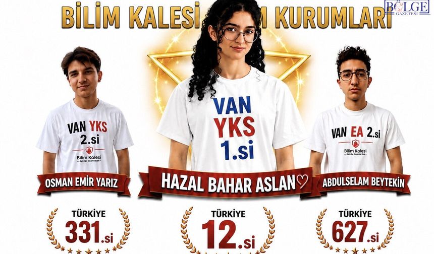 Van'dan YKS'de büyük başarı: Bilim Kalesi'nden rekor derece
