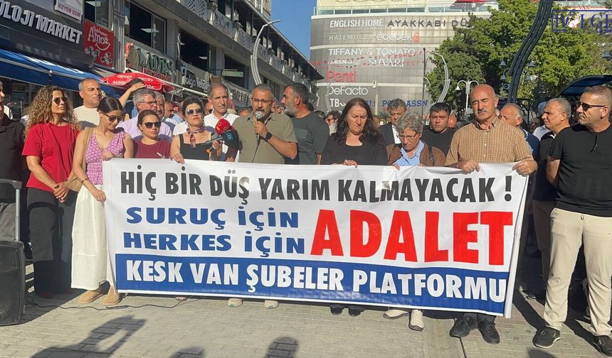 Van'da Suruç Katliamı Anması: "11 Yıldır Adalet Bekleniyor"