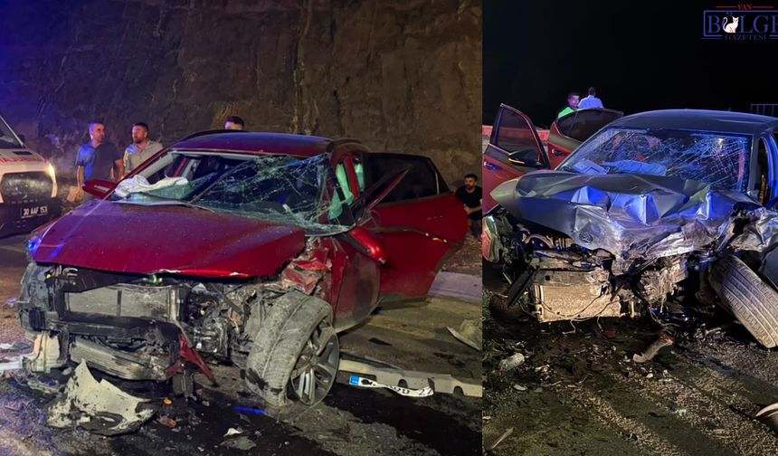 Van Hakkari yolunda trafik kazası: 1 ölü 7 yaralı