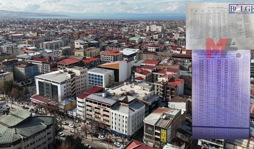 Van Büyükşehir Belediyesi 47 Taşınmazı Satışa Çıkardı