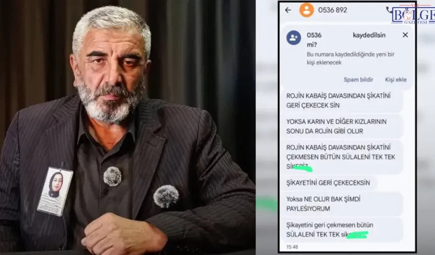 Rojin Kabaiş'in Babasına Silahlı Tehdit: “Bir Mermi Kafanda Olur”