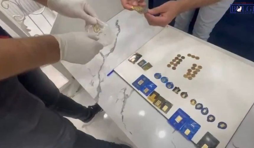 2,5 milyon TL değerinde altın ele geçirildi: 1 kişi gözaltında