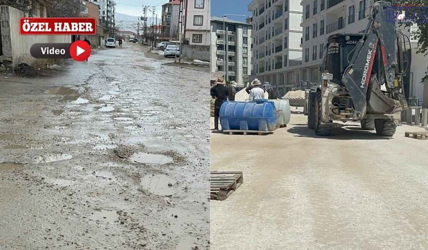 Van’da Gündeme Taşıdığımız Bozuk ve Çamurlu Yolda Çalışmalar Başladı