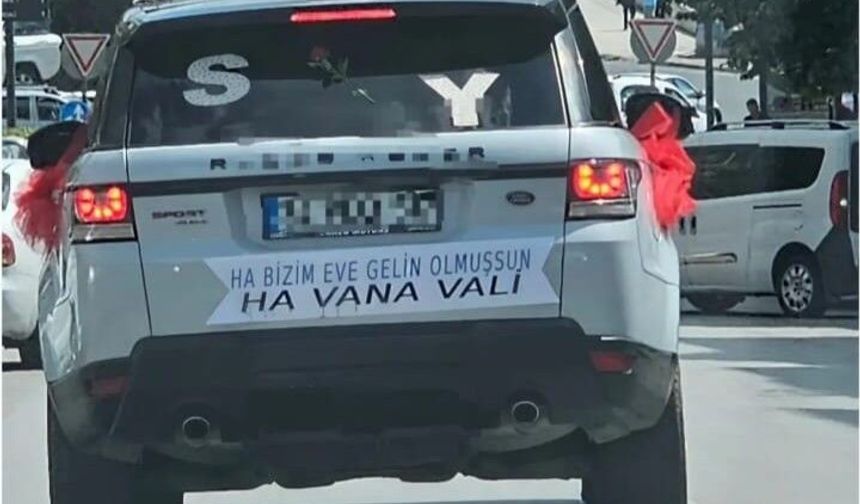 Çerkezköy’de Gelin Arabası Görenleri Şaşırttı!