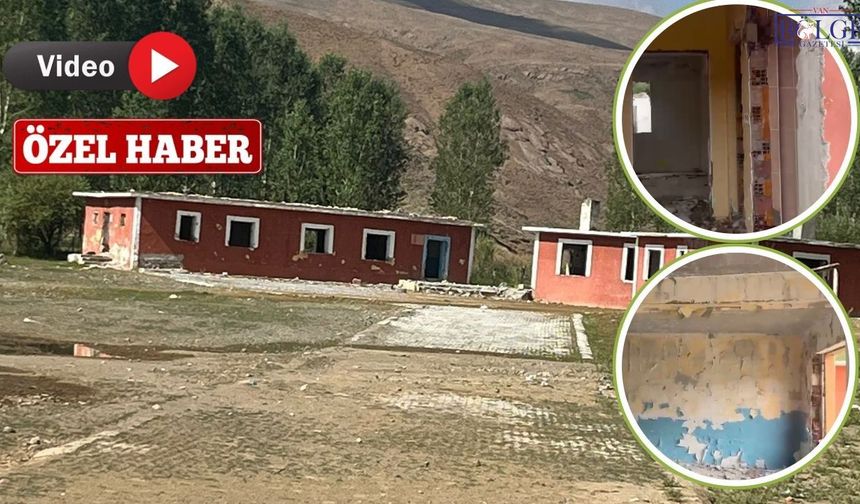 Van’da Çocukların Okulu Harabeye Döndü! 70’e Yakın Öğrenci 1,5 Yıldır Mağdur!