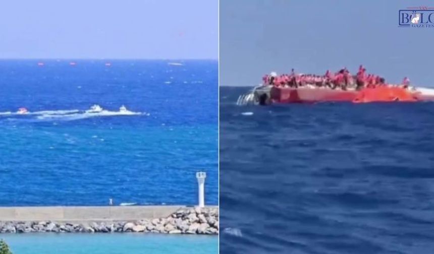 Girne açıklarında 279 kişinin bulunduğu gemi battı: 6 ölü