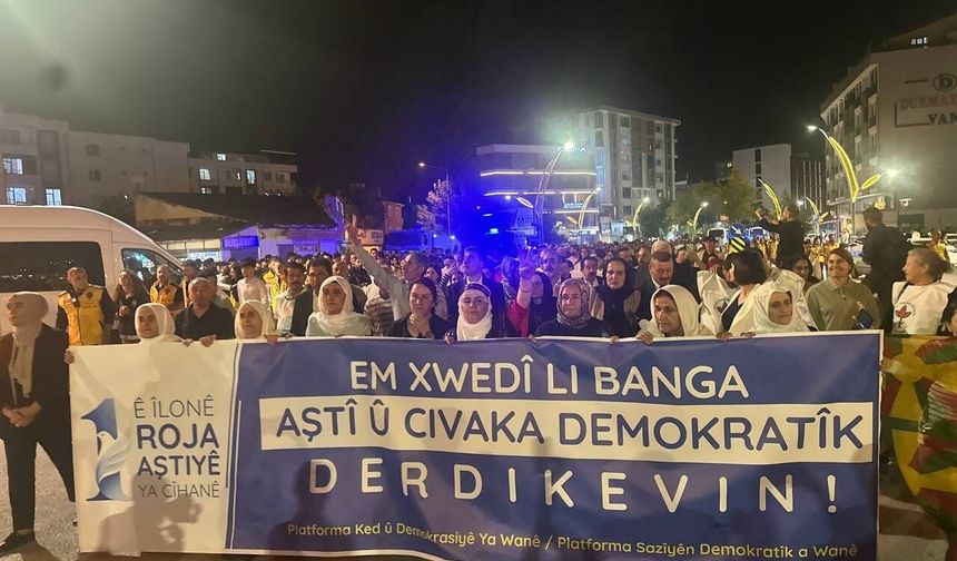Van’da 1 Eylül yürüyüşü başladı