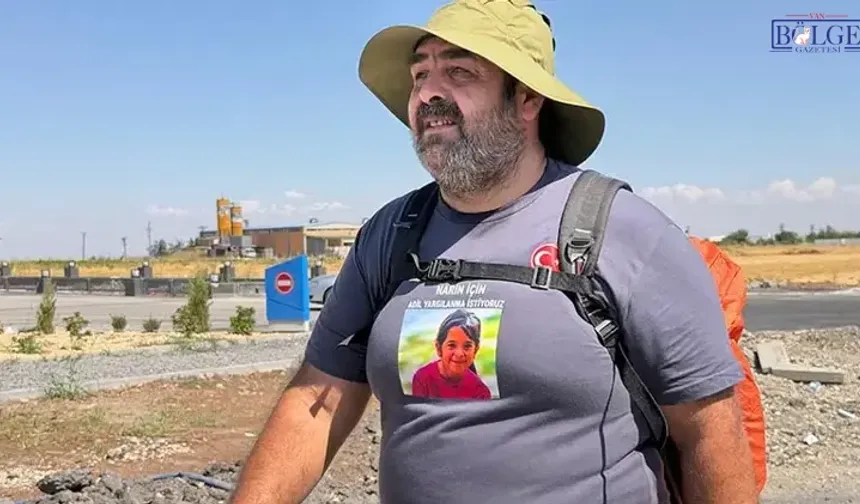 Arif Güran’ın Narin için adalet yürüyüşü 8. gününde