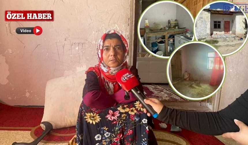 Van’da 4 çocuklu annenin harabeye sığdırdığı yaşam mücadelesi