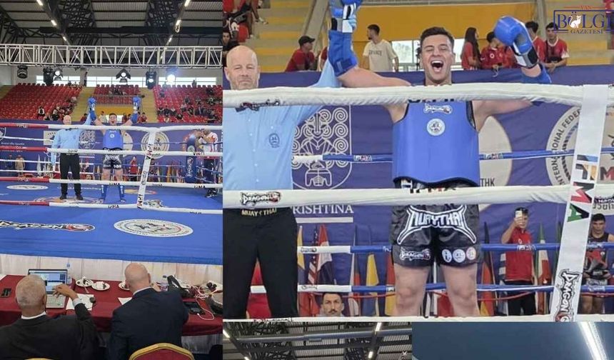 Vanlı Sporcu Kosova’da Dünya Şampiyonasında Altın Madalya Kazandı