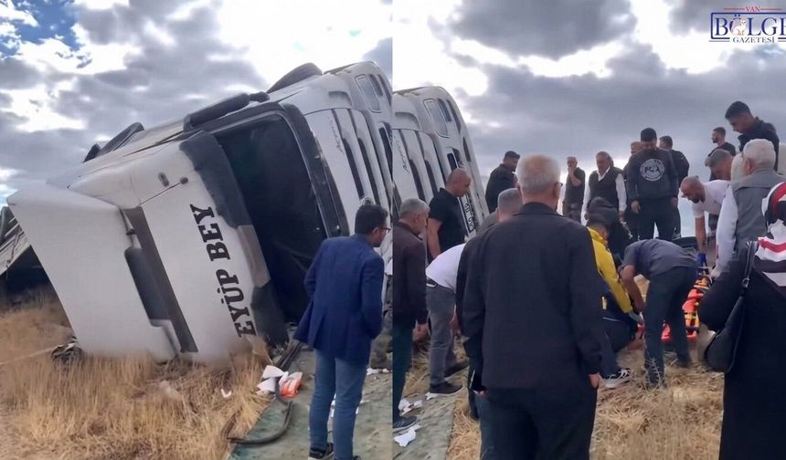 Van-Erciş Yolunda Korkutan Kaza: 2 Kişi Yaralandı