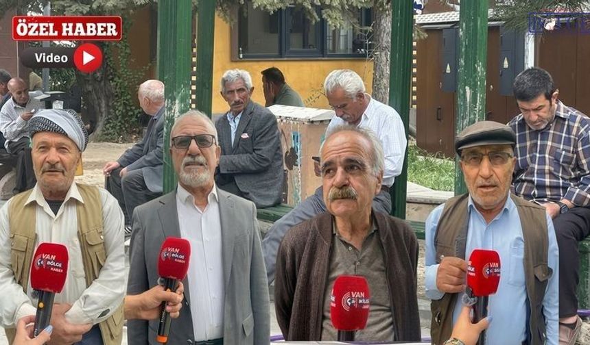 Van’da parklar emeklilerle doldu: Gözler dalgın, cepler boş