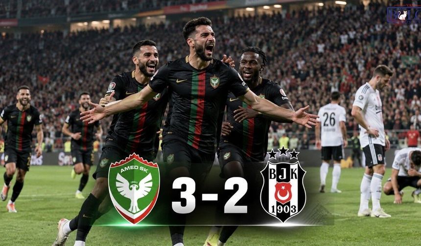 Amedspor Beşiktaş’ı ezdi! Sahasında 3-2 kazandı