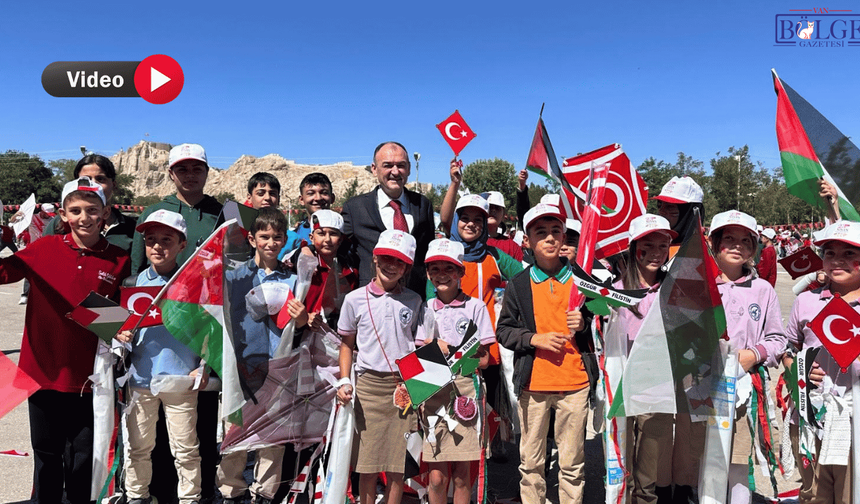 Van’da Çocuklardan Gazze’deki Akranlarına Gökyüzüne Mesaj
