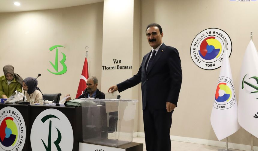 Van Ticaret Borsası’nda Nayif Süer tahtını sağlamlaştırdı: 3. kez güven tazeledi