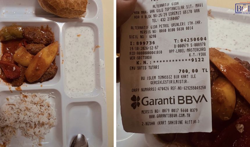 Van’da Hastane Kantininde Köfte Pilav 700 TL’ye satıldı: Sözleşme Feshedildi