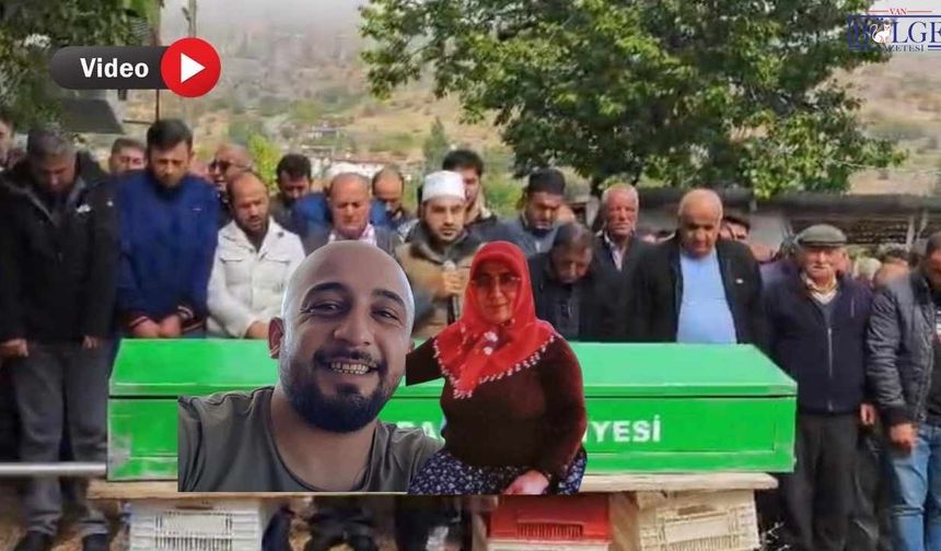 Kalp krizi geçirerek hayatını kaybeden anne ve oğlu defnedildi