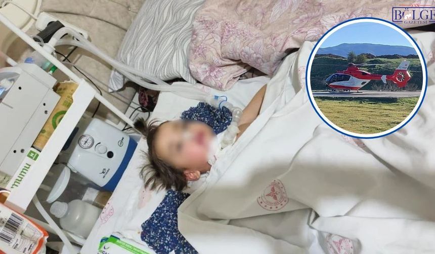 Kalbi duran hasta 300 kilometre uzaklıktaki Van'a helikopterle sevk edildi