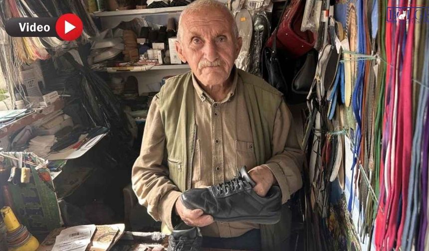 Van’da örnek davranış: Çöpe atılan ayakkabıları tamir edip ücretsiz dağıtıyor