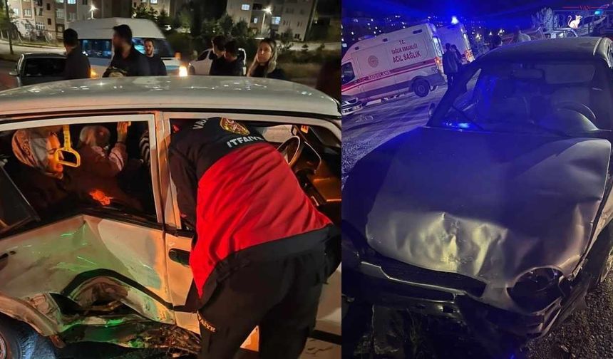 Van Edremit’te otomobiller çarpıştı: 3 kişi yaralandı