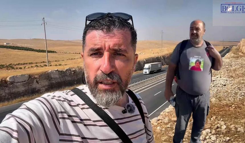 Narin Güran’ın babasının yürüyüşünü takip eden gazeteci Metin Yoksu’ya erişim engeli