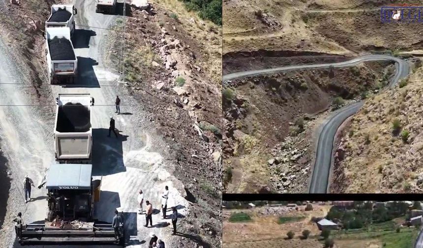 Yüksekova’da 14,5 Kilometrelik Köy Yolu Asfaltlandı