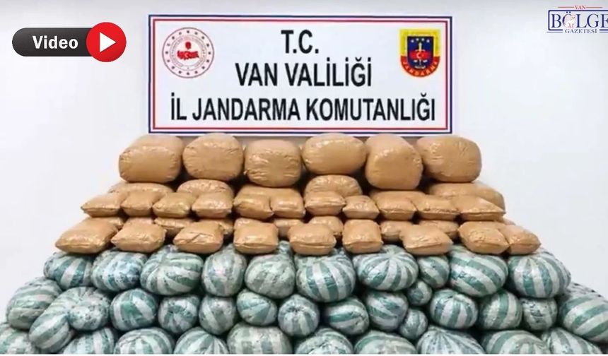 Van’da rekor uyuşturucu operasyonu! 517 kilo yakalandı, Görüntüler paylaşıldı