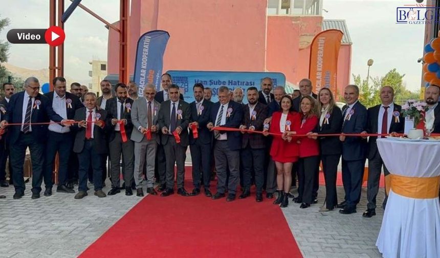 İstanbul Ecza Kooperatifi Van Şubesi açıldı